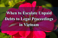 When to Escalate Unpaid Debts to Legal Proceedings in Vietnam | LTS LAW