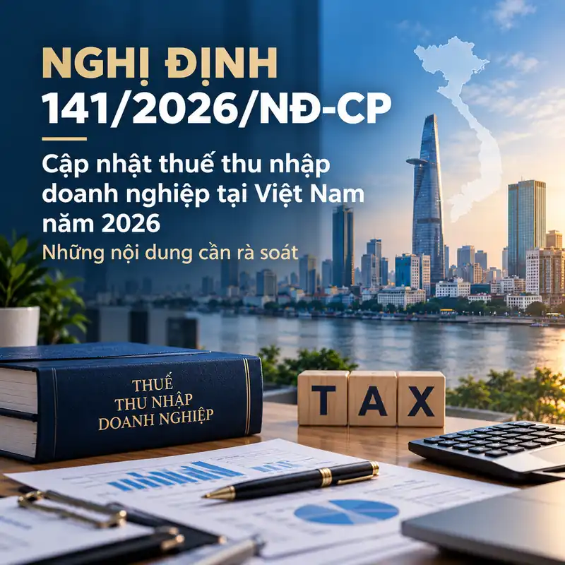 Nghị định 141/2026/NĐ-CP bổ sung quy định miễn thuế TNDN cho doanh nghiệp đủ điều kiện. Rà soát nghĩa vụ thuế và điều kiện áp dụng cùng LTS LAW.