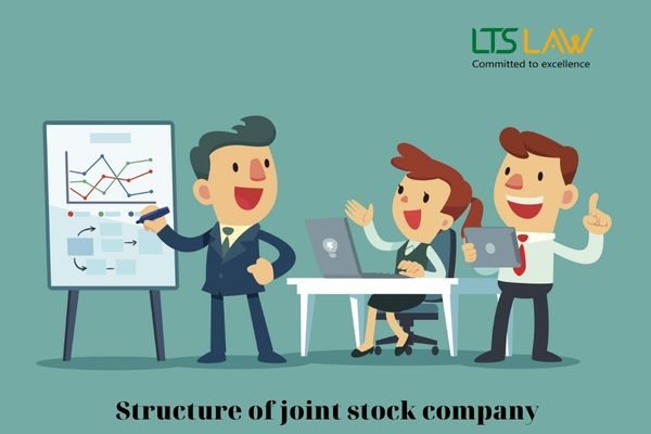 The organizational management structure of a joint stock company in Vietnam